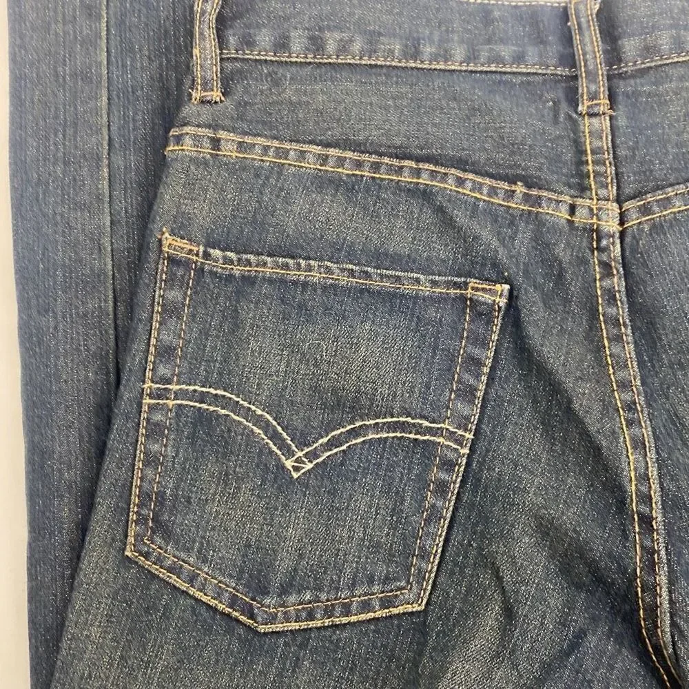 Levi's Boys 16 Reg Dark Wash Stretch Cotton 511 Skinny Denim Jeans Blue Size 28x